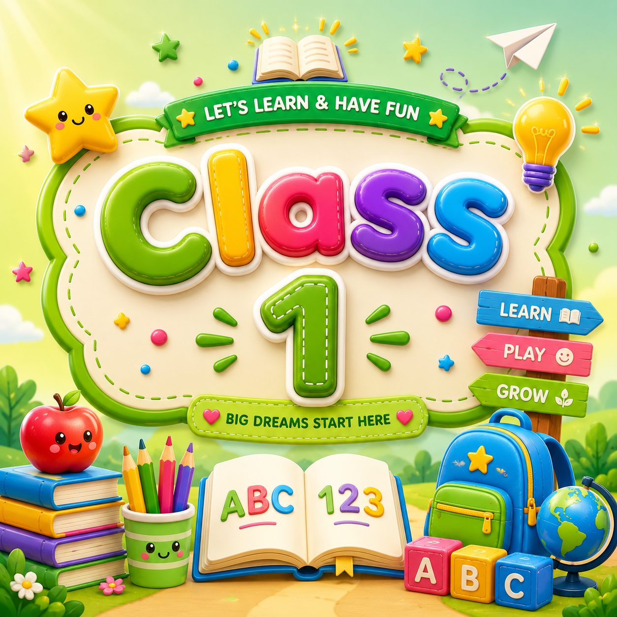 Class 1 learning illustration
