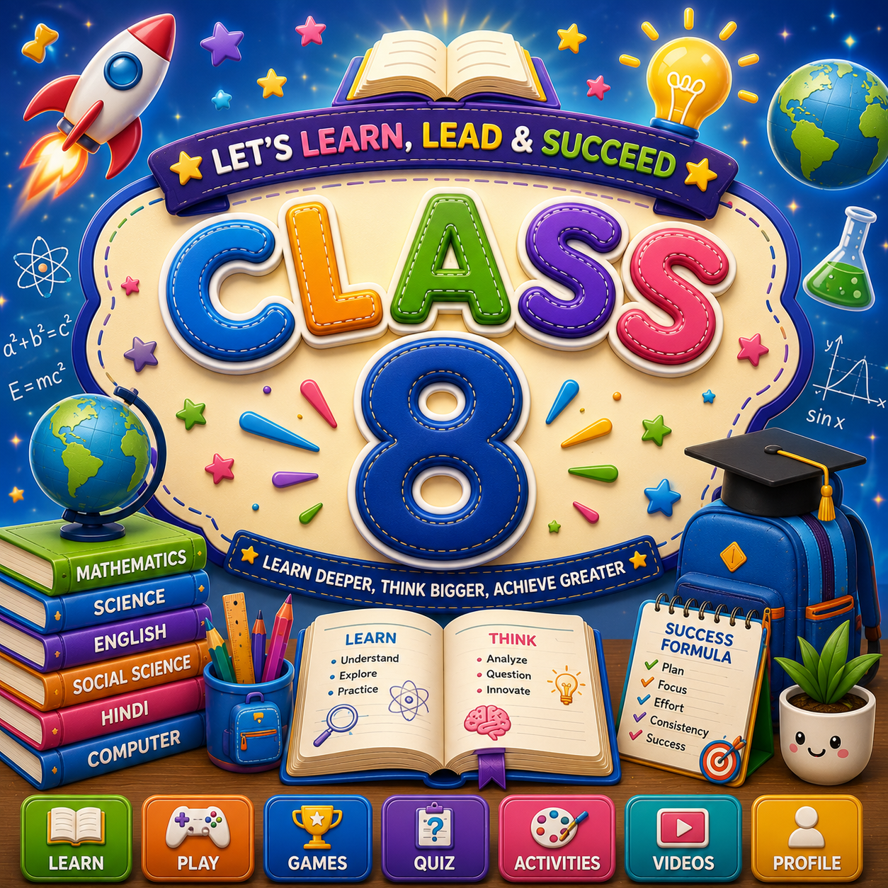 Class 8 learning illustration
